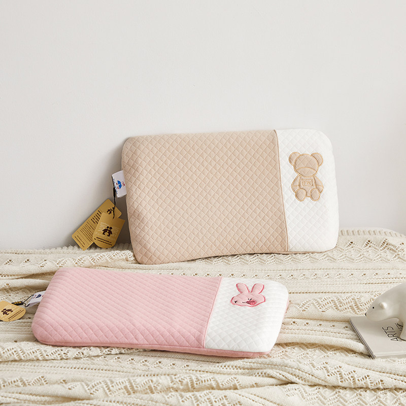 家愿天然乳胶儿童枕婴儿枕头A类0-3岁定型枕芯纯棉幼儿园小学生枕