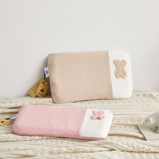 家愿天然乳胶儿童枕婴儿枕头A类0 3岁定型枕芯纯棉幼儿园小学生枕