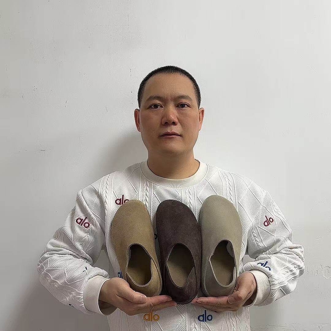 2026新款头层牛皮男女复古厚底勃肯懒人真皮单鞋