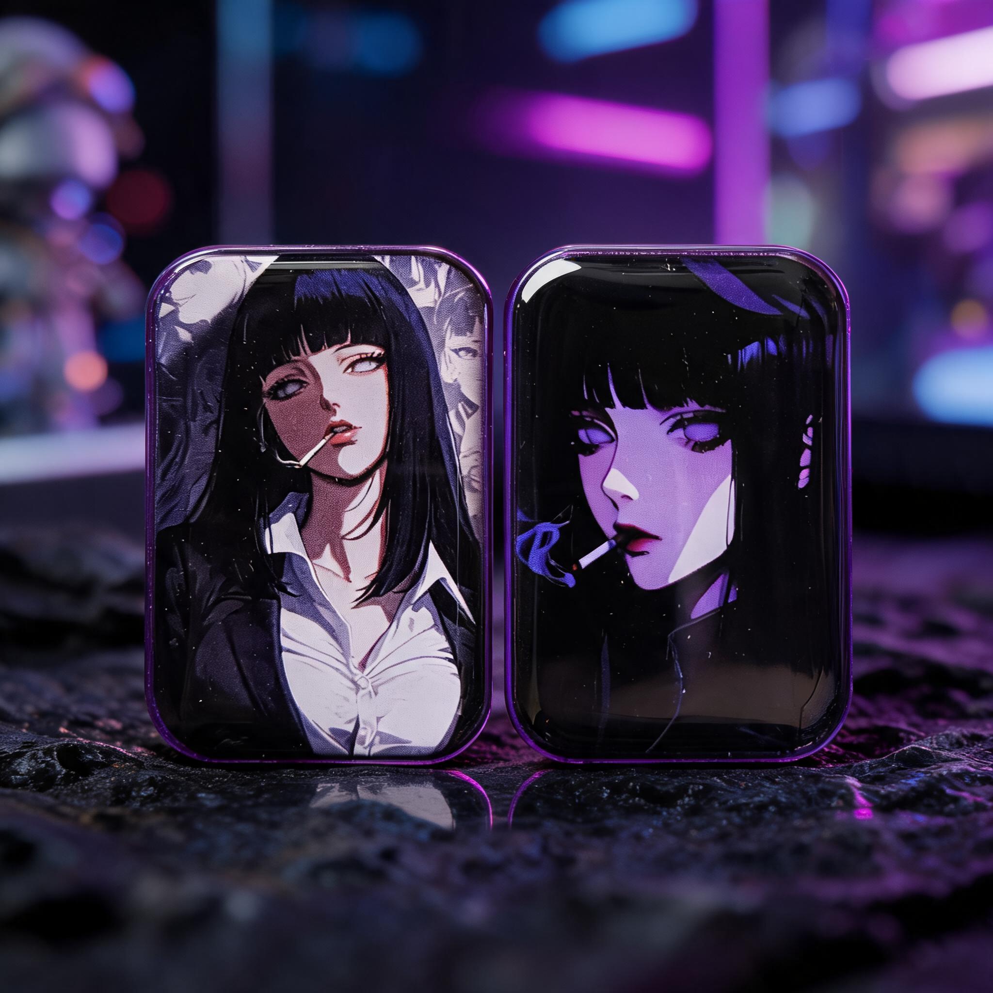 无限位EDC推牌海贼王火影忍者雏田鬼灭动漫角色选图磁力解压玩具