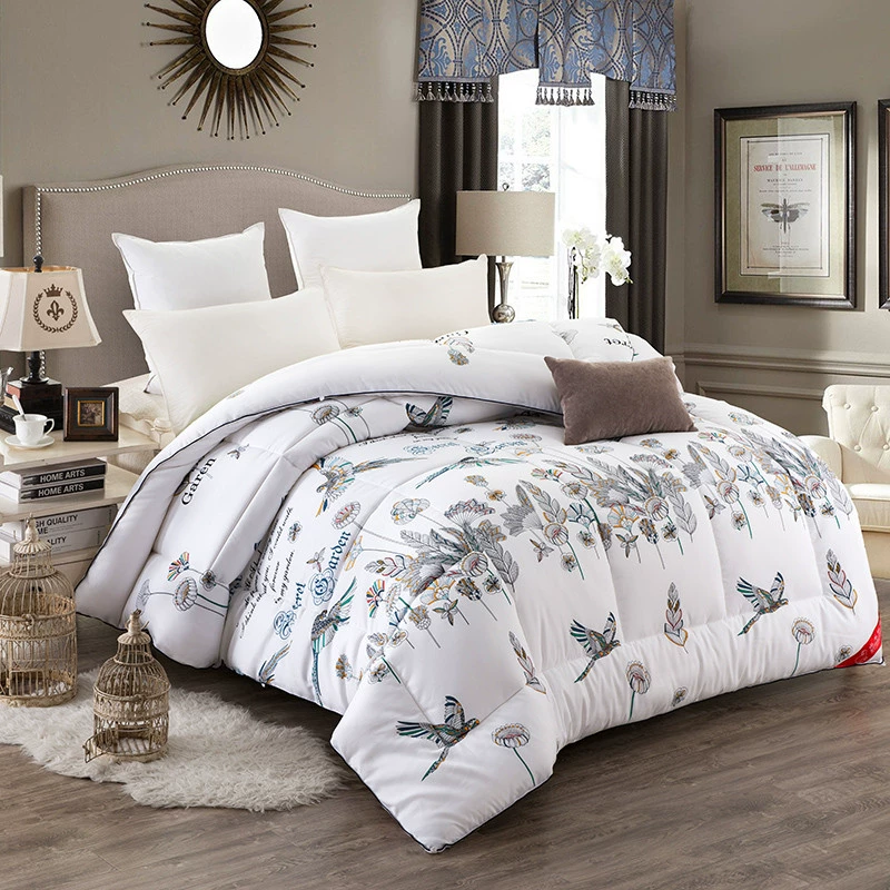 Mùa đông là mùa xuân và mùa thu bởi duvet trắng vịt xuống khách sạn mùa đông bông dày ấm quilt bởi lõi đơn đôi quilt 	chăn ga trần bông	