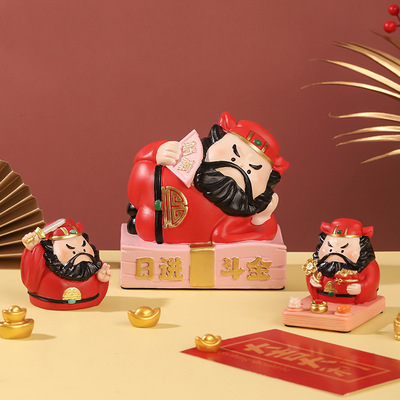 国潮钟馗净化磁场摆件网红办公室职场防小人办公桌装饰礼品