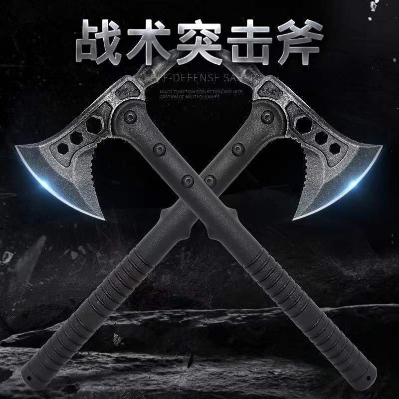 多功能战术斧开山刃手斧头刀户外防身生存武器特种劈柴大砍工兵斧