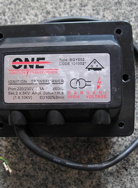ONE燃烧器工业点火器BGY002变压器2X5KV高压包燃油燃烧机锅炉配件