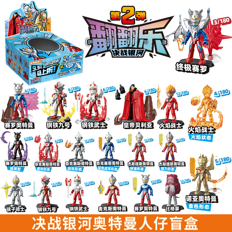 奇妙积木奥特曼人仔盲盒翻翻乐儿童益智拼装玩具男孩拼图模型礼物,玩具/童车/益智/积木/模型,普通塑料积木,淘宝优惠券,粉丝福利购,淘宝优惠卷