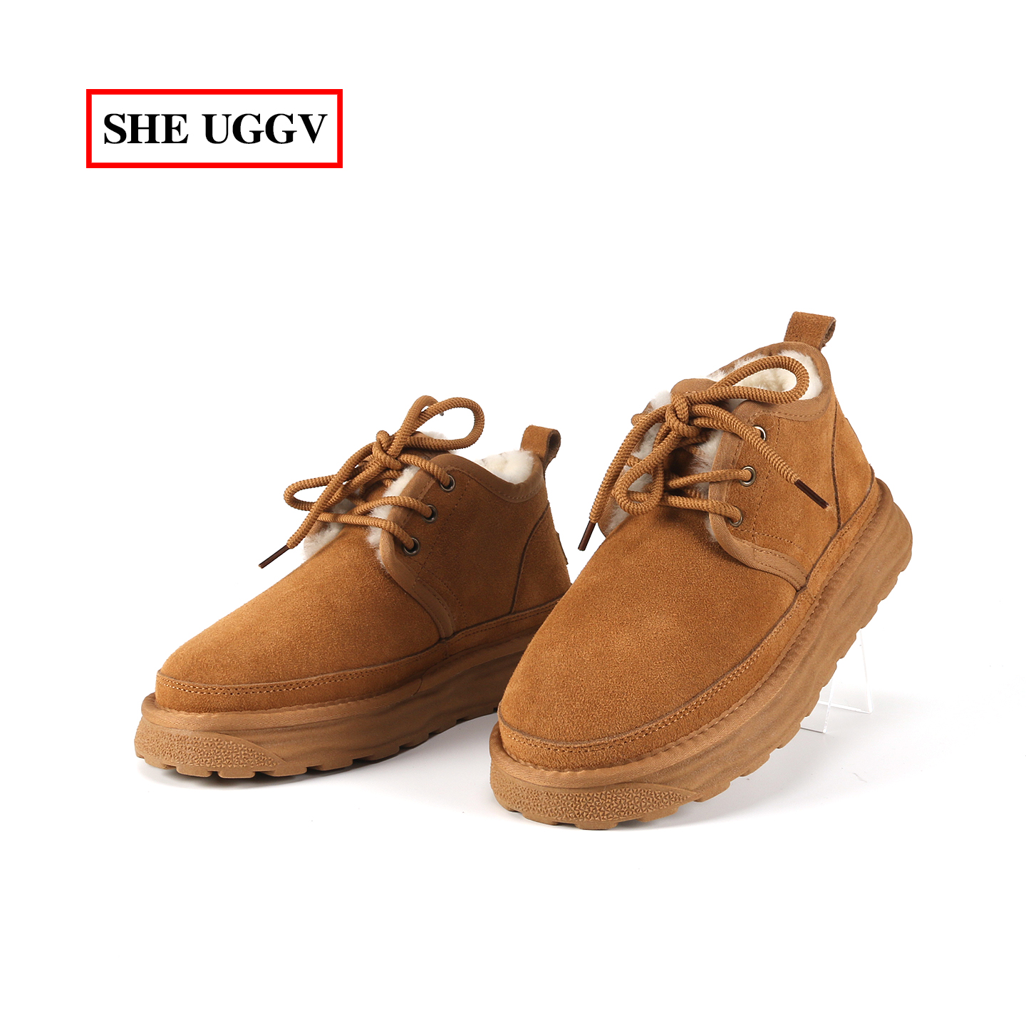 男士反牛绒加厚保暖雪地靴