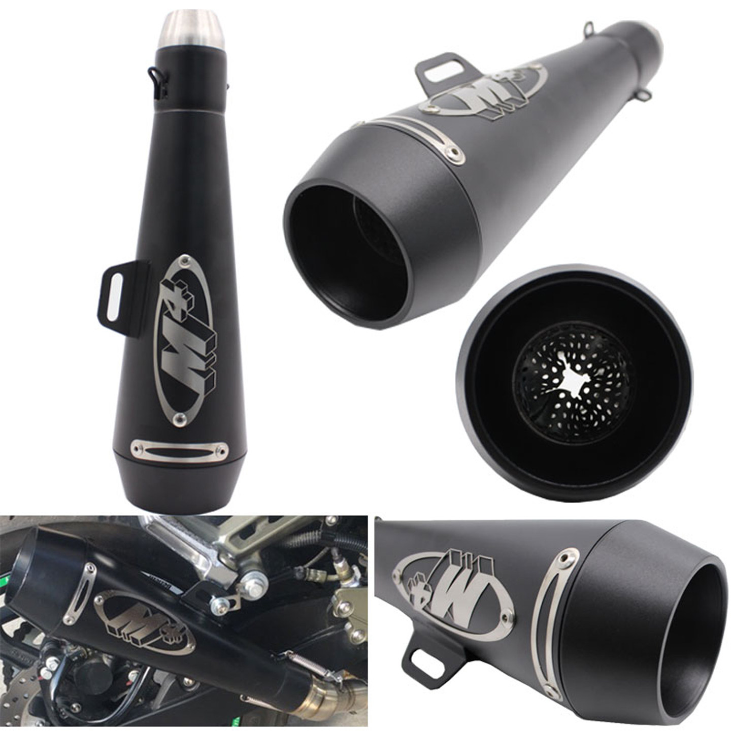 适用川崎雅马哈500黄龙600跑车摩托车通用M4大排量排气管改装配件