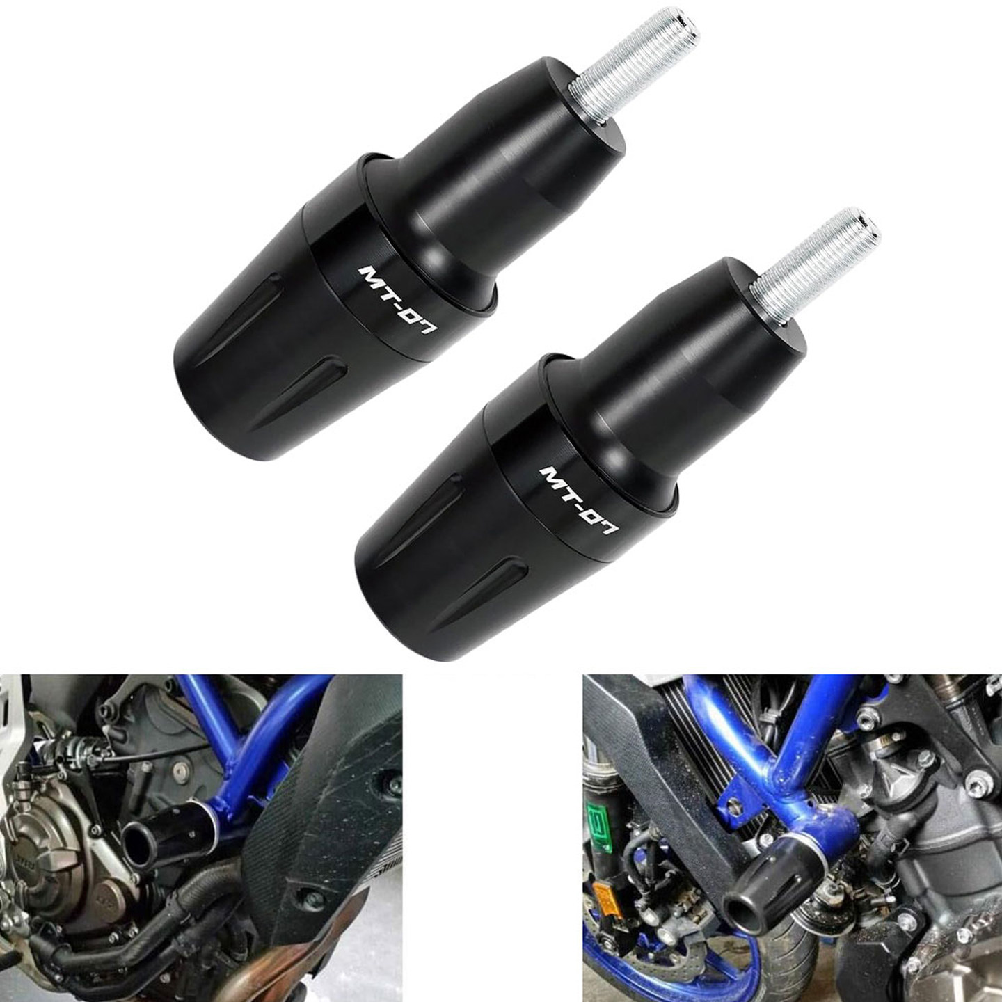 适用于雅马哈MT07 Tracer 700/7/GT防摔胶保险杠防摔球改装配件