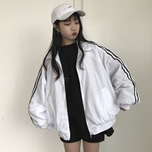 bf宽松原宿ulzzang潮ins 网红衣服丧系社会蹦迪街头外套女春秋韩版