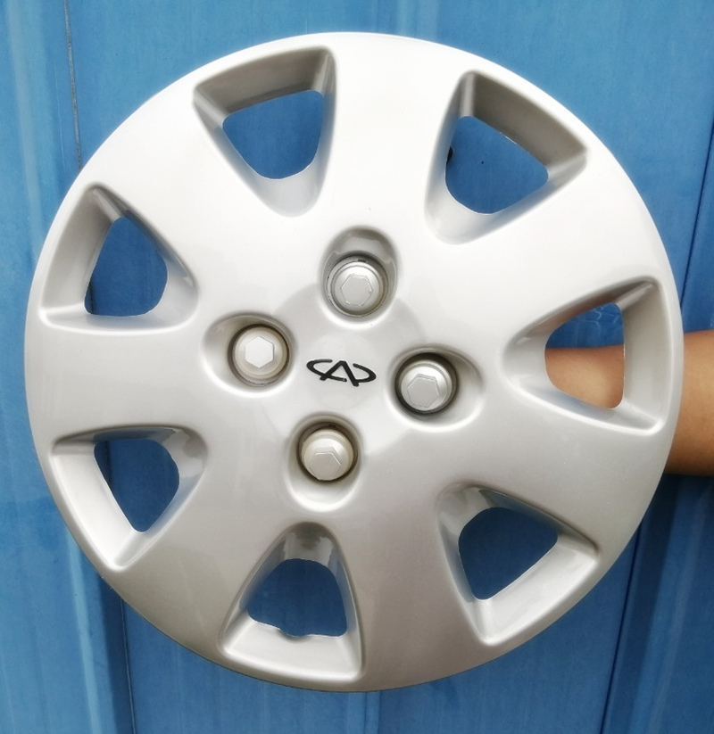 包邮奇瑞旗云1钢圈装饰罩 旗云1车轮罩 14寸轮毂盖车轮帽白料加厚