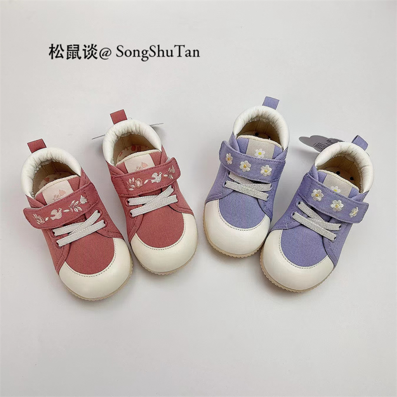 女童帆布鞋休闲运动鞋春秋软底