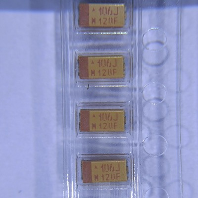 TAJA106K006RNJ贴片黄色钽电容A型6.3V 10UF丝印106J 封装3216-18