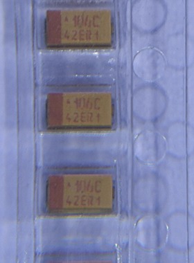 TAJA106K016RNJ贴片黄色钽电容A型16V10UF丝印106C封装3216-18