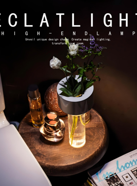 意大利Foscarini Fleur充电台灯极简意式花瓶餐厅卧室氛围感台灯
