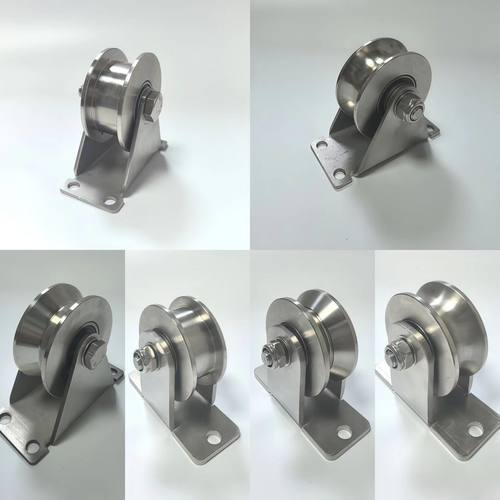 不锈钢轨道轮平移门V型U型定滑轮