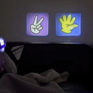 猜拳投影枪剪刀石头布好朋友聚会互动游戏创意情侣礼物发光玩具