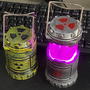 核反应堆氛围灯手提小夜灯树脂微型核能装置电池款灯笼摆件送男友
