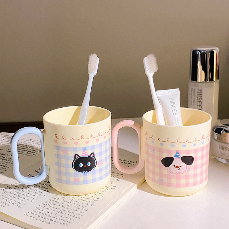 新款原创卡通可爱高颜值情侣漱口杯家用学生宿舍ins创意刷牙杯,家庭/个人清洁工具,洗漱杯,淘宝优惠券,粉丝福利购,淘宝优惠卷