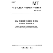 煤矿用隔爆型三相异步电动机能效限值及能效等级 2025 1261