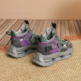 【厚底内增高】春秋季新款运动休闲老爹鞋子女轻便百搭小个子女鞋