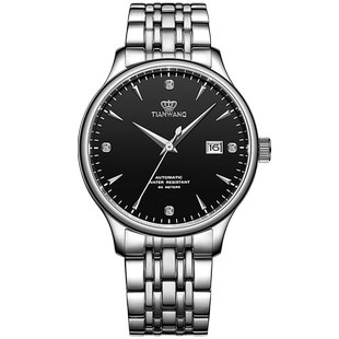 天王表官方正品经典昆仑系列自动机械手表男士商务防水手表5876