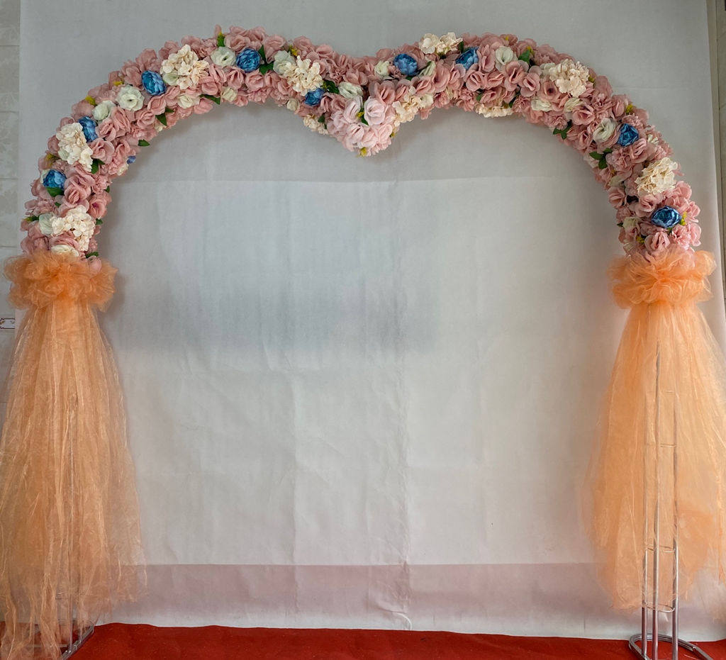 定制结婚开业活动香槟绢花拱门店铺庆典婚庆布置架子活动道具路引