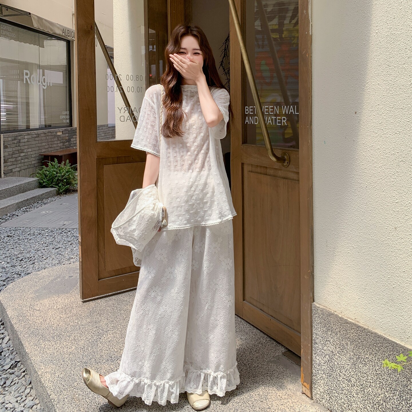 新品蕾丝刺绣套装3件套2C196-1866-P175控258,女装套装/套裙,2C196