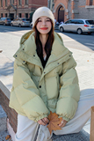 90白鸭绒设计感羽绒服女冬季外套短款小个子学生加厚连帽韩版宽松，女装羽绒服，2C196