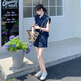 时尚套装休闲套装高腰西装炸街牛仔减龄显瘦女装宽松小香风气质，女装套装/套裙，2C196