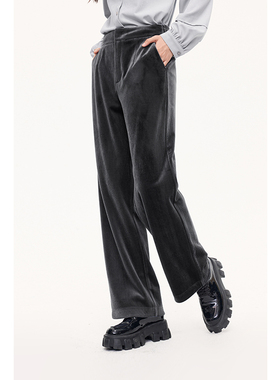 【商场同款】诗凡黎灯芯绒休闲裤2024新款显瘦长裤女3EA352001