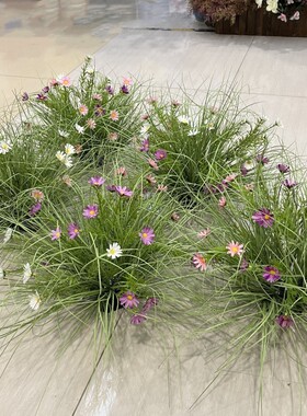 草团落地装饰假草蒲草清新系草垛
