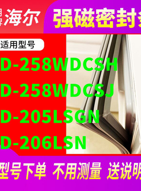 适用海尔BCD-258WDCSH 258WDCSJ 205LSGN 206LSN冰箱密封条门封条
