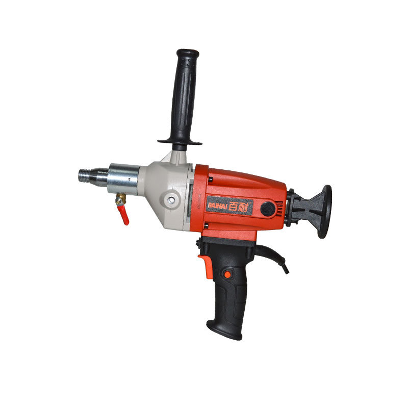 百耐手持水钻机取芯钻190/22196g/2119无水封空式调2打孔干6湿两