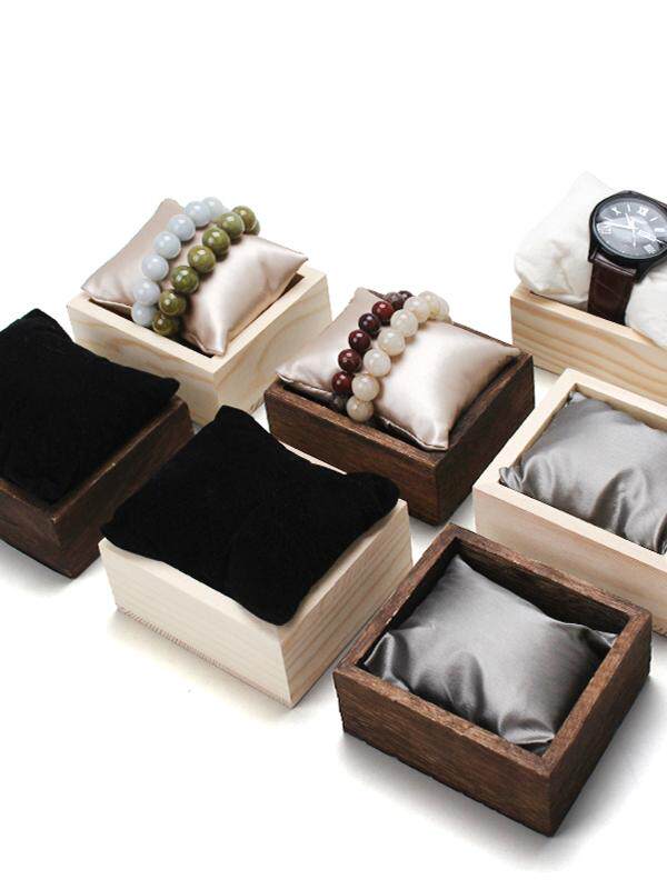 시계 디스플레이 랙 팔찌 보석 보관 및 디스플레이 랙 작은 베개가 있는 보석 및 장난감 디스플레이 카운터 디스플레이