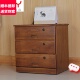 储物柜抽屉式 桌下柜办公室 收纳柜子带锁实木质文件柜矮柜50cm宽