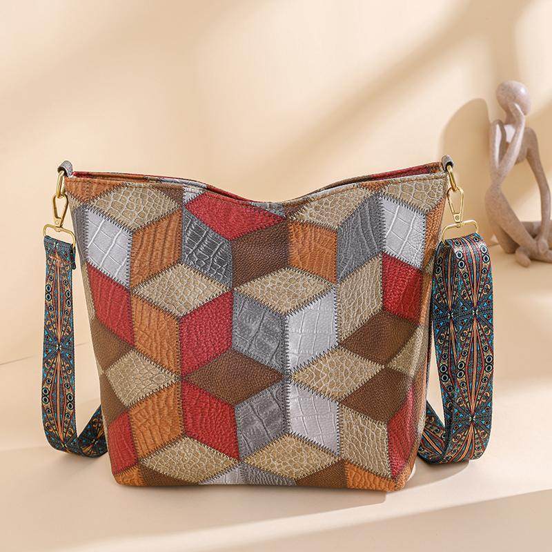 小包包女2025新款秋冬时尚拼接托特包大容量通勤包小众单肩斜挎包,箱包皮具/热销女包/男包,通用款女包,淘宝优惠券,粉丝福利购,淘宝优惠卷