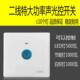 大功率声光控开关500W二线面板楼道灯走廊楼梯间86型声控感应延时