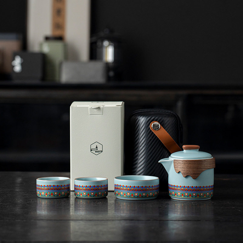 印象敦煌汝窑茶具套组