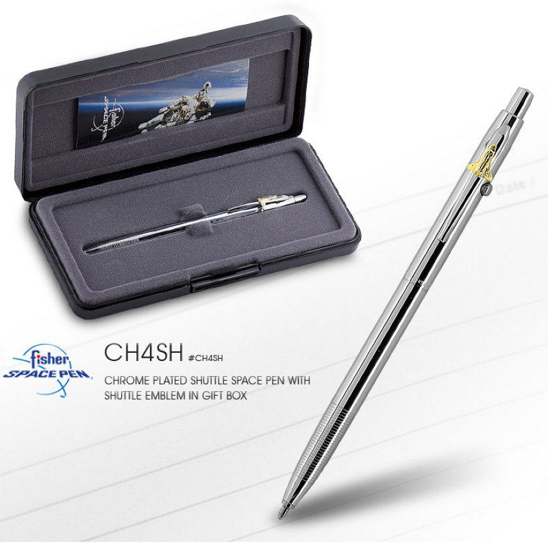 美国Fisher Space Pen 飞梭笔太空科技笔太空梭徽章款礼品笔