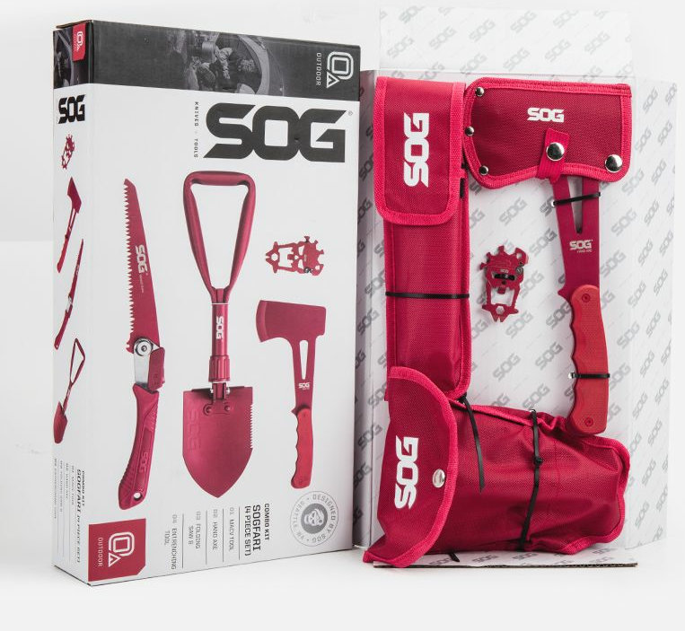 索格SOG户外工具便携工兵铲子斧头手工锯子EDC多功能野营露营套装