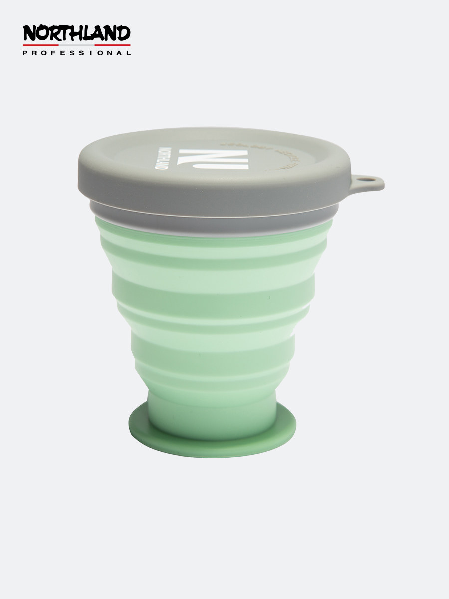 诺诗兰杯子硅胶折叠杯户外徒步露营伸缩杯耐高温水杯可收纳便携杯