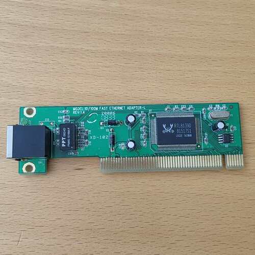 PCI接口百兆网卡，RTL8139D芯片，拆机件，成色看看图--议价商品