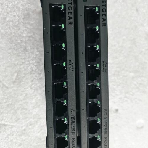 NETGEAR网件FS308八口百兆交换机，拆机件，实物拍摄--议价商品