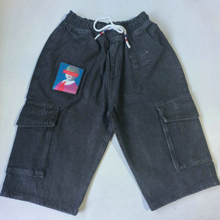 直筒潮牌休闲百搭五分裤 男夏季 6100 短款 多口袋工装