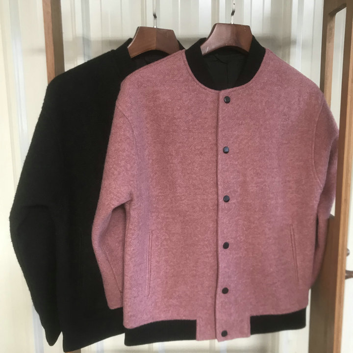 秋冬款男士韩版潮流呢子夹克