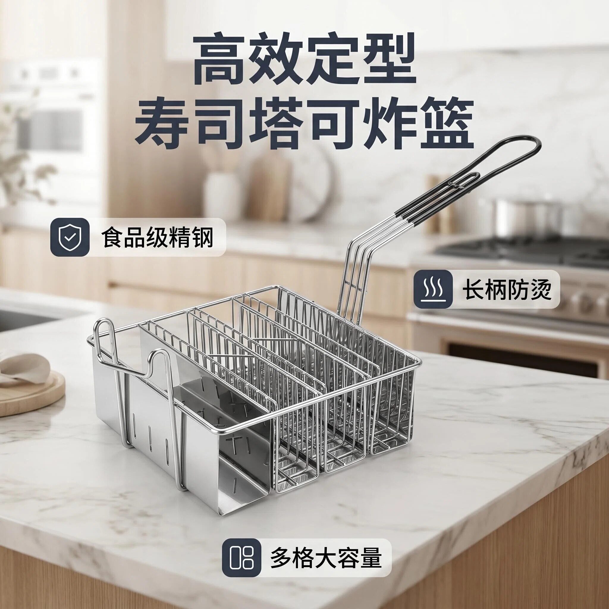 网红新款5cm寿司塔可炸篮油炸篮图片