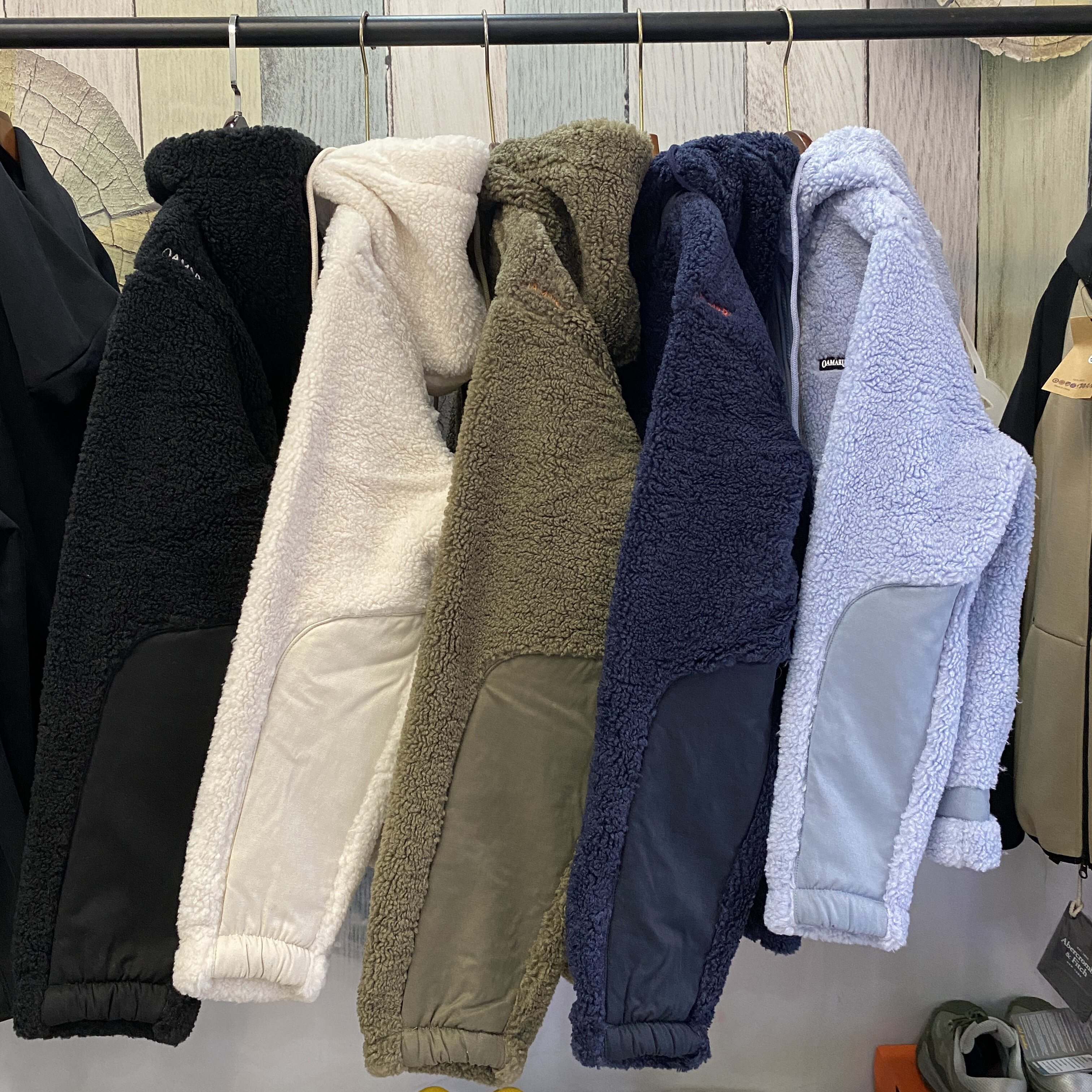 外贸韩国单男女情侣款绒加厚棉衣外套