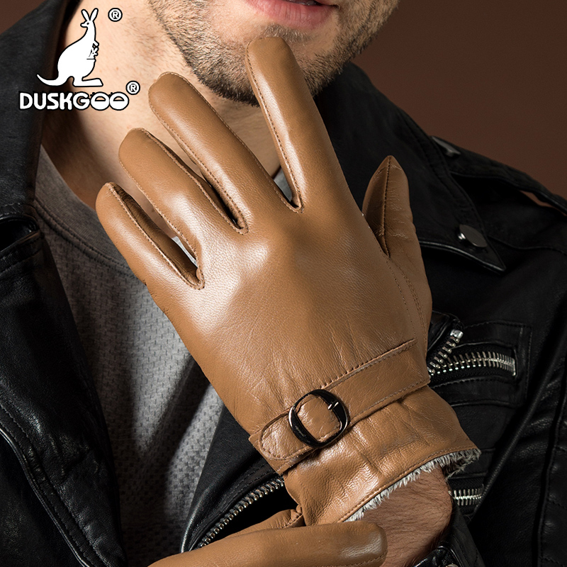 Gants pour homme DUSKGOO en peau de mouton - Ref 2781786 Image 2