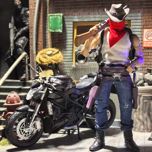 1/12兵人快拔战术腰带枪套配件