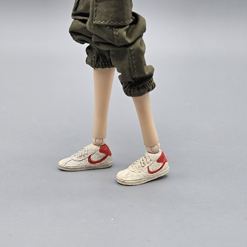 1/12兵人衣服配件低帮板鞋运动鞋